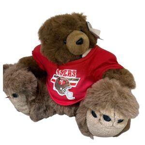 NWT 1992 San Francisco 49ers Plush Teddy Bear Good Stuff - no hat